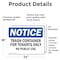 Signmission Trash Container For Tenants No Public Use, 24 in W x Rectangle, Vinyl Decal OS-2PACK-NS-D-1824-L-16742 - alternate 5